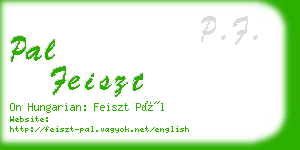 pal feiszt business card